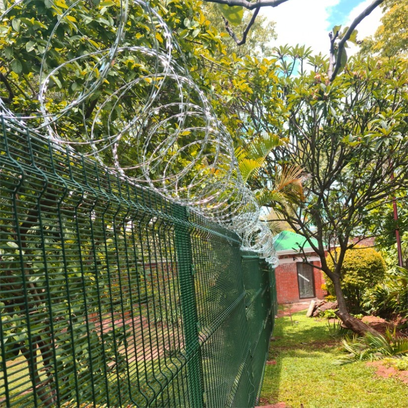 Barbed Wire BTO-22 Stainless Steel Razor Wire Fence with Punching Service and Free Sample