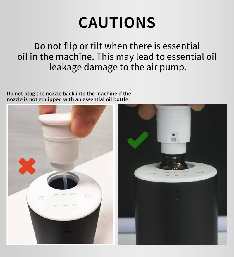 20ml Pure Essential Oil Waterless Nebulizing Diffuser