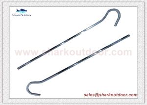China Camping and hiking gear steel Zinc plated twist tent peg stake wholesale