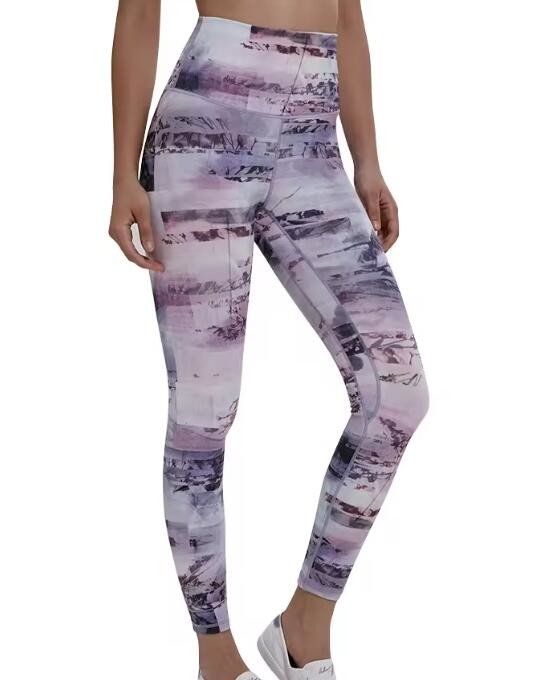 Moisture Wicking Custom Sublimation Leggings Women High Waist Printed Leggings