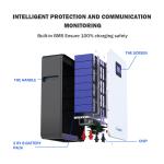 10kwh 20kwh Lithium Lifepo4 Powerwall Solar Battery Inverter 51.2V 48V 100Ah