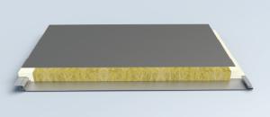 China Polyurethane Rockwool Sandwich Panel 150mm For Walls And Roofs Heat Insulating Exterior wholesale