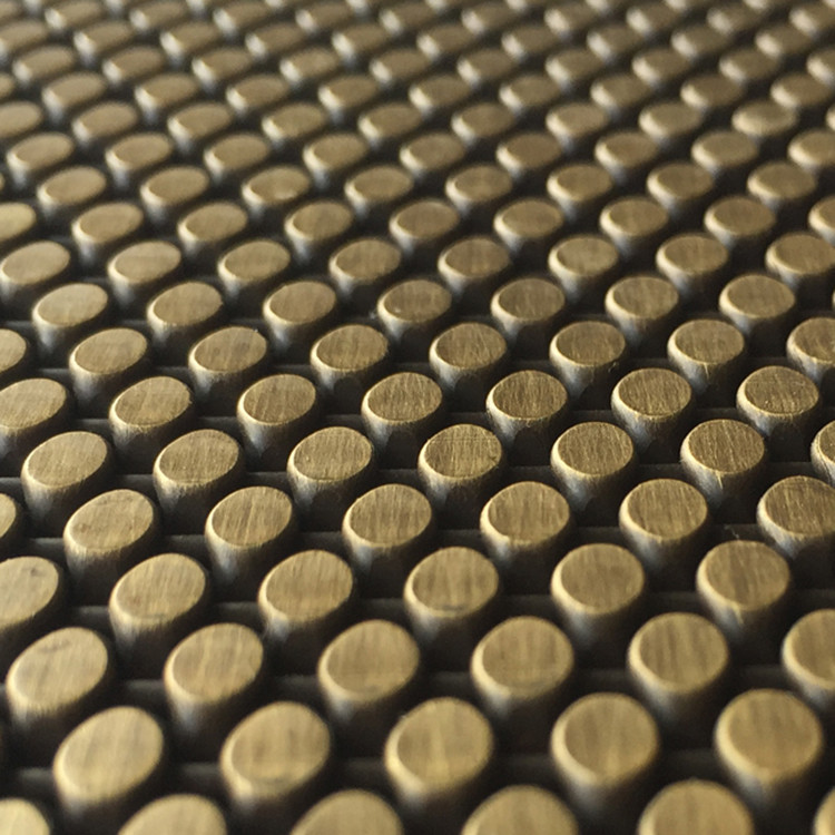 Plain Weave Stainless Steel Architectural Mesh for Gold Decoration 0.5m 2.0m Width