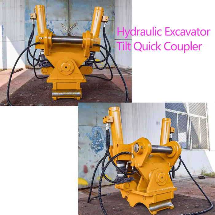 25 Ton Excavator Quick Coupler , Hydraulic Tilting Quick Hitch CE Approval