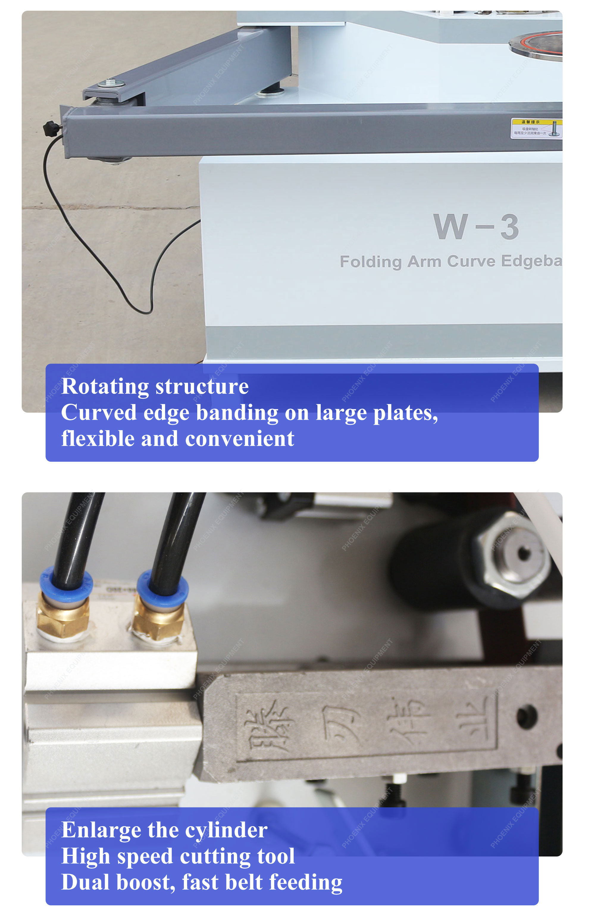 Full-automatic Auto Wood Board Edge Banding Machine with 10.8m/min Panel Feed Speed