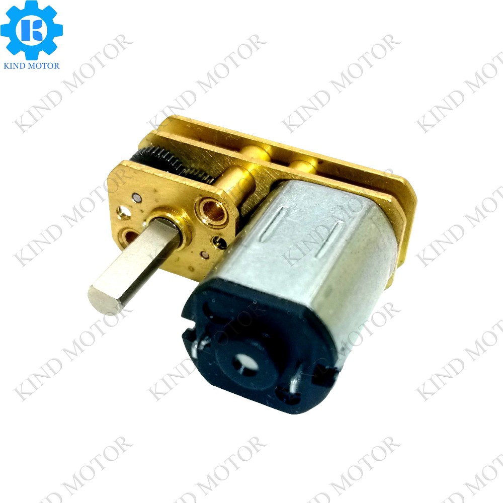 Gear Reduction Micro Worm Gear Motor 12v CW Rotation With 6mm Shaft
