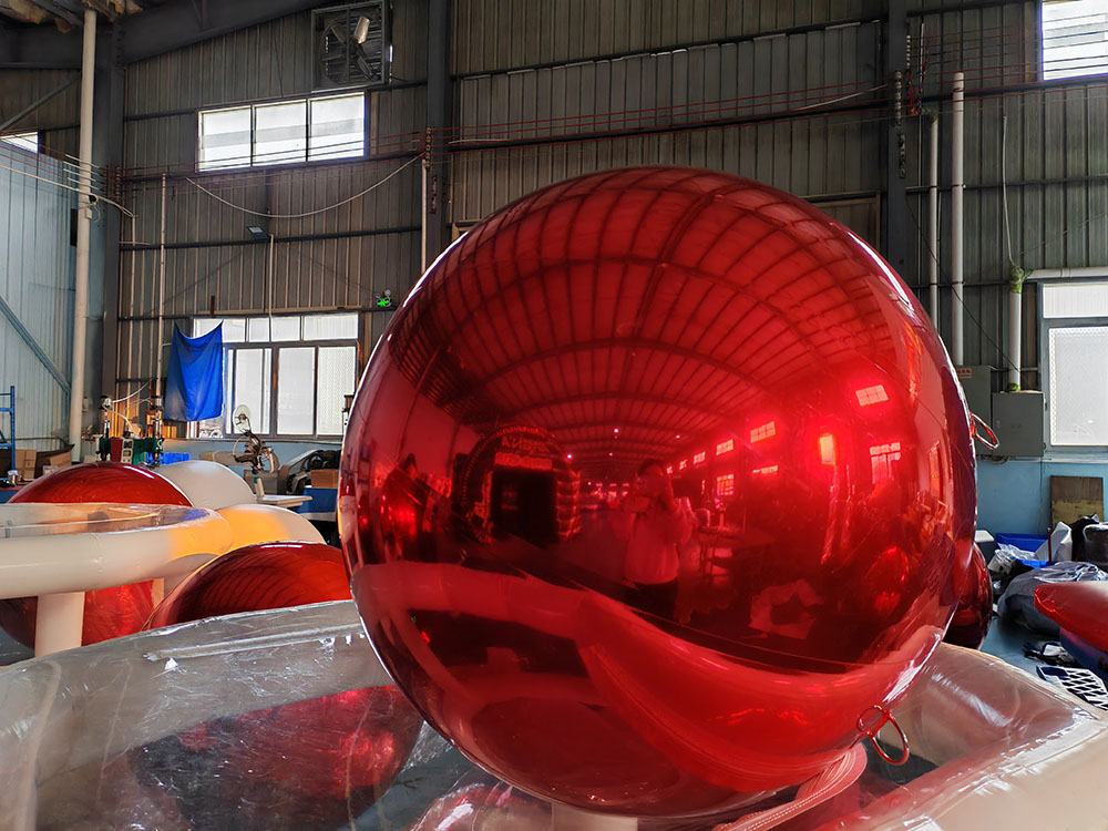 Double Layer PVC Large Mirror Ball Outdoor Decorative Inflatable