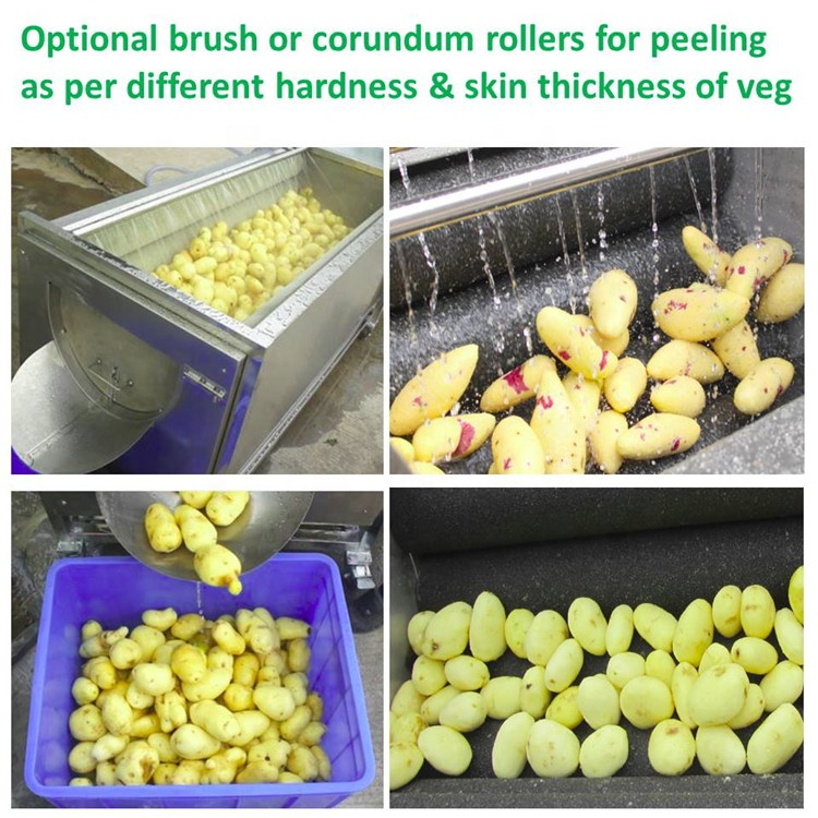 Industry Ultrasonic Fruit Processing Line For Vegetable Washing