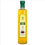 Green Glass Round Olive Oil Bottle With Lid Olive Oil Bottle with Logo