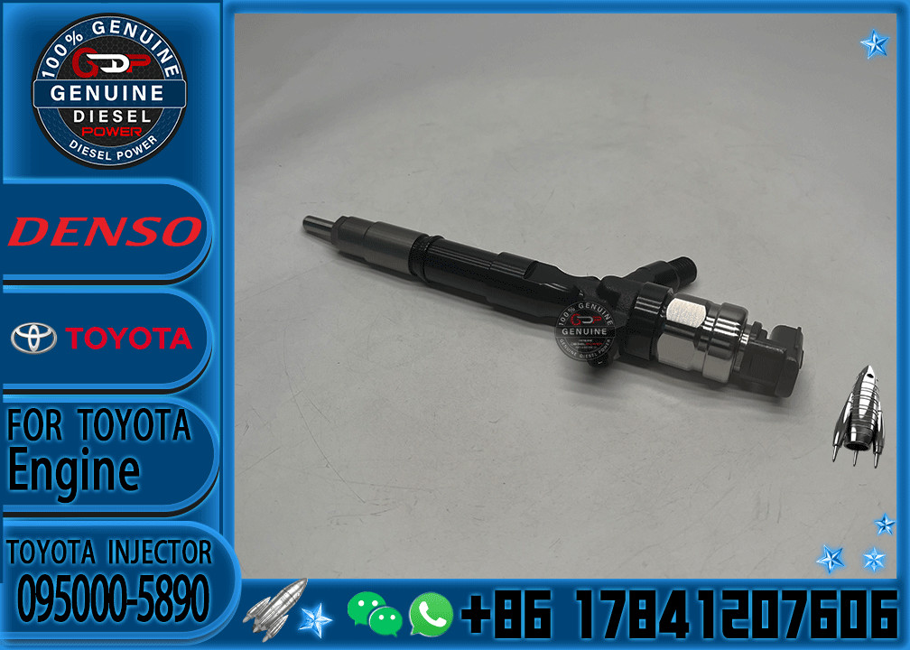 Diesel Fuel Injector 095000-5890 095000-5891 Common Rail Fuel Injection Nozzle 23670-30080 For TOYOTA