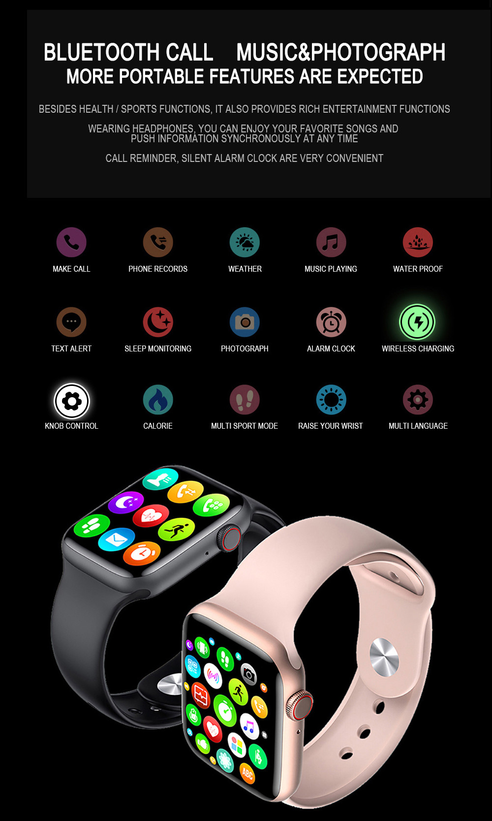 2021 Bluetooth Call 1.8inch HP Smart Watch Men DW98 Heart Rate Monitor Smartwatch IWO 13 Lite For Android IPhone Xiaomi