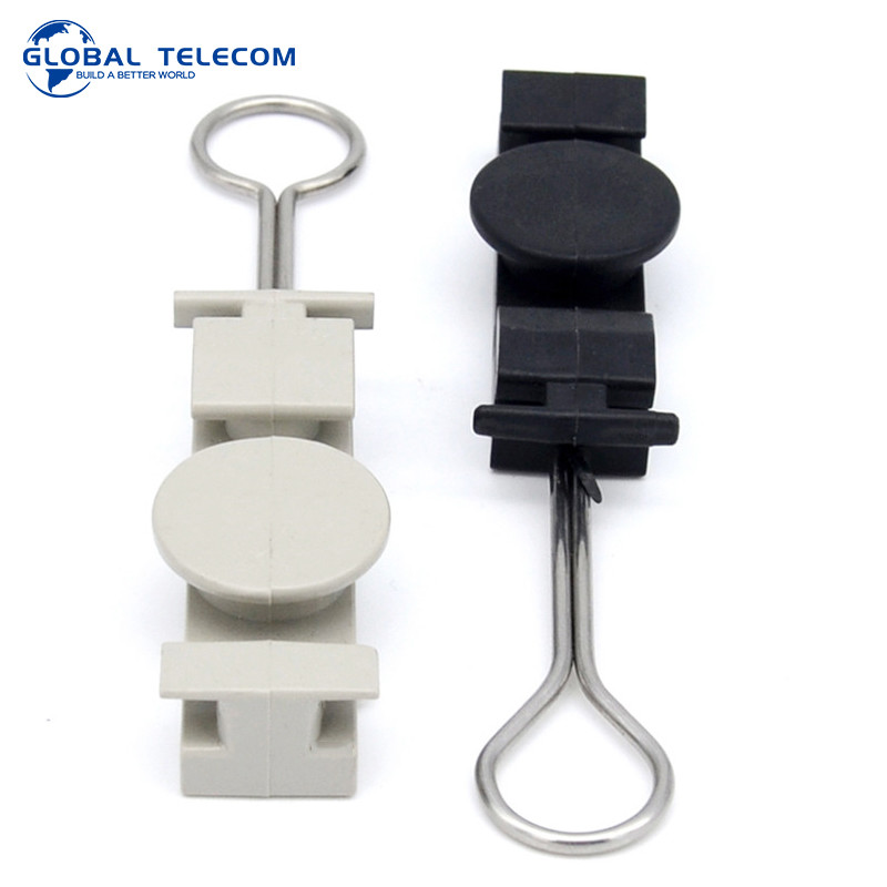 Flat Fiber Optic Cable Clamp S Type drop cable tension clamp FTTH