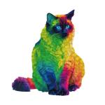 Rainbow Cat Discomforts Cat Alien Unisex Wooden Puzzle for Adults Perfect