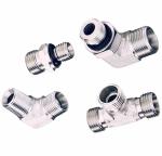 Medium Carbon Steel Pipe Lines Connect Jic Male Cone Straight Nipple Reducing