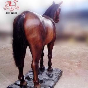 China Custom Animal Resin Statues Animatronic Life Size Horse Sculptures wholesale