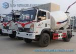 White 4 M3 Sinotruk King Brand 6 Wheeler Mini Mixer Truck 250 Litres