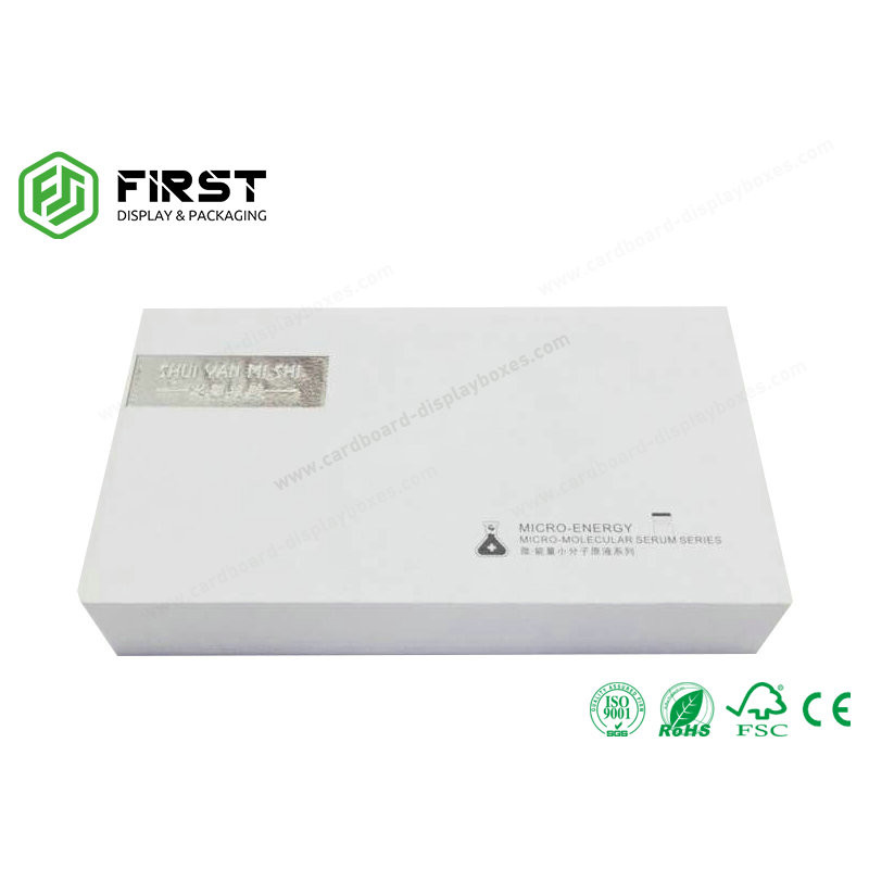 Stamping High End Subscription Box , Rigid Cosmetics Box Packaging With Lid