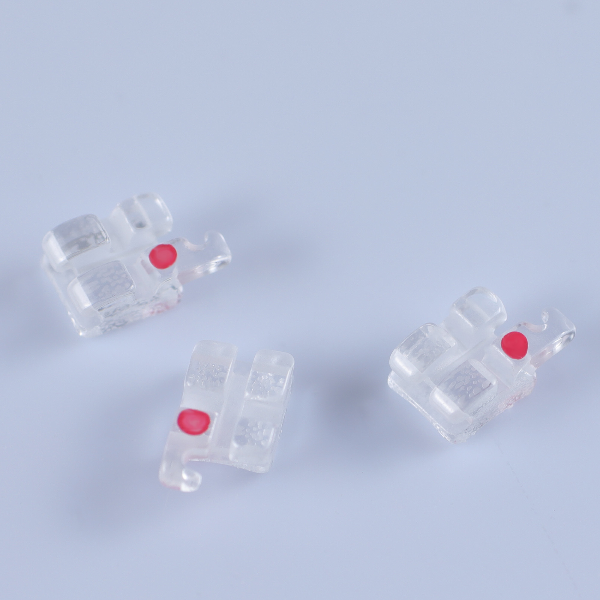Class II Dental Orthodontic Bracket Monocrystalline Sapphire Instrument Self Ligating ODM