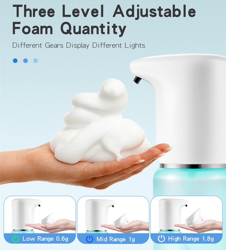 IPX5 Wall Mounted Sensor Soap Dispenser For Camping Hand Washing Machine 400ML