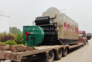 China 12 Ton High Pressure Working Coal Powered Boiler / Garment Factory Wood Coal Boiler wholesale