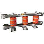 China Custom Color Metal 2 Bending Stainless Steel Highway Roller Barrier for Traffic Safety wholesale