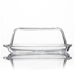 Factory Whosale High Quality Clear Glass Butter Dish Set