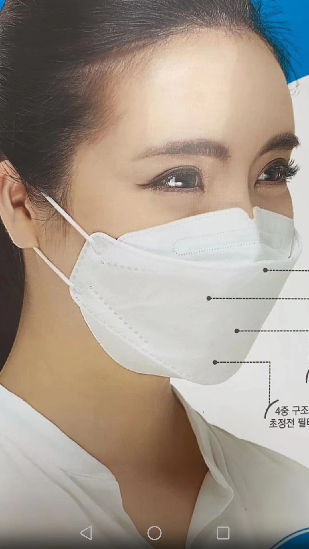 Non Woven Civilian Disposable High Filtration KF95 Face Mask