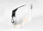 Semi Transparent PVC Cosmetic Bag 1 Zipper Pocket