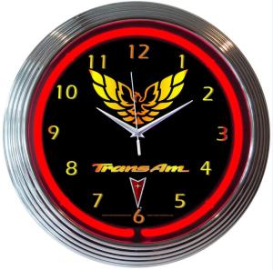 China UL CUL Large Neon Garage Clocks 15 Inch Neon Clock Sign 7.0 Kgs wholesale