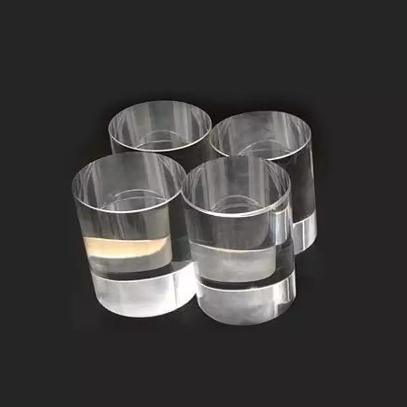 Custom Made Sapphire Quartz JGS1 Glass Laser Round Cylindrical Rod Lens