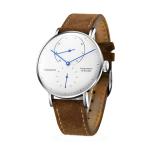 Mens Luxury Mechanical Hand Wind Watches Double Curve Crystal Glass