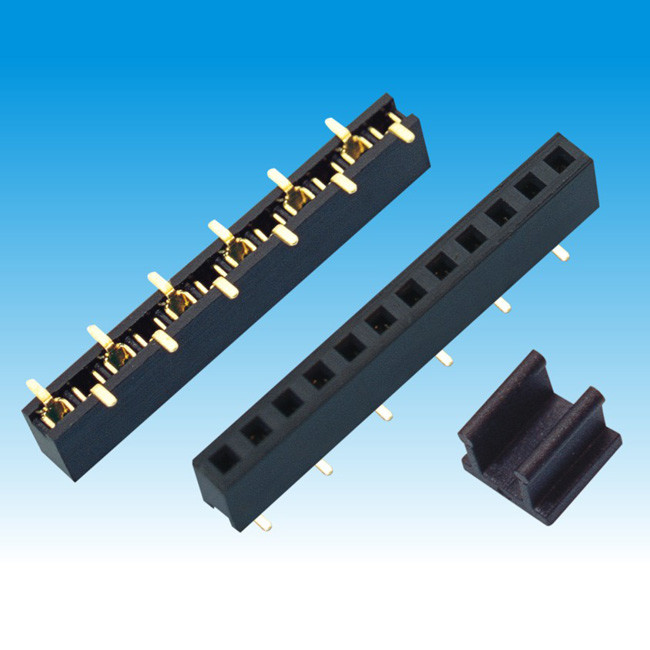 2.0 mm Height 5.8 Single Row Female Header Connector SMT U Type Contact