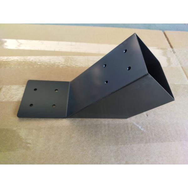 4 inch Black Powder Coating Metal Wood DIY Pergola Hardware Kit for Heavy Duty Gazebo