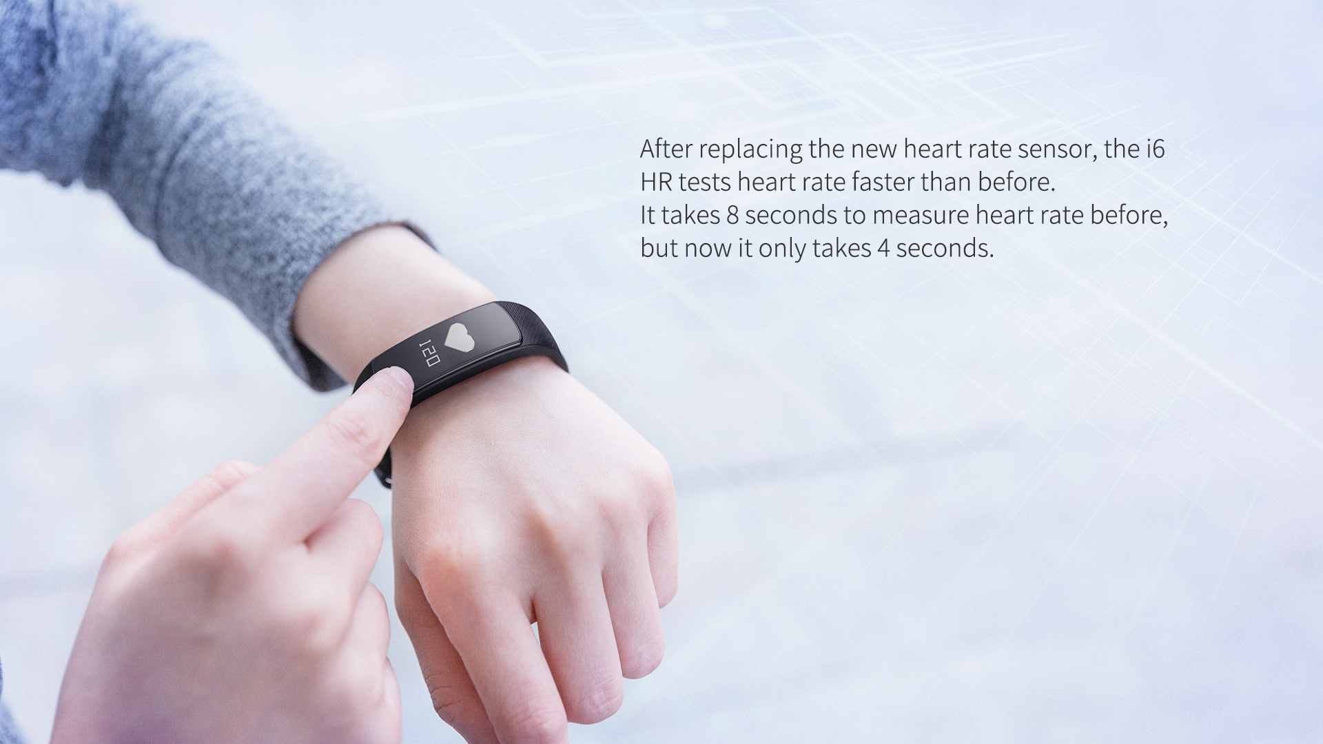 Water Resistant Heart Rate Monitor Intelligent Health Bracelet