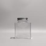 Square Plastic PET Bottle Juice Bottles Disposable Boba Tea Bottle With Reusable