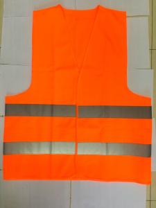China 2H Grade Orange Hi Vis Vest M-XXXL 60g 80g 100g Reflective Safety Vest wholesale