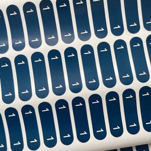 China Vinyl Packing Label Sticker , Coated Self Adhesive Paper Label wholesale