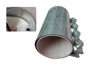 China 4 Inch Morris Steel Pipe Coupling Heavy With Nitrile Rubber Or Silicone Gasket wholesale
