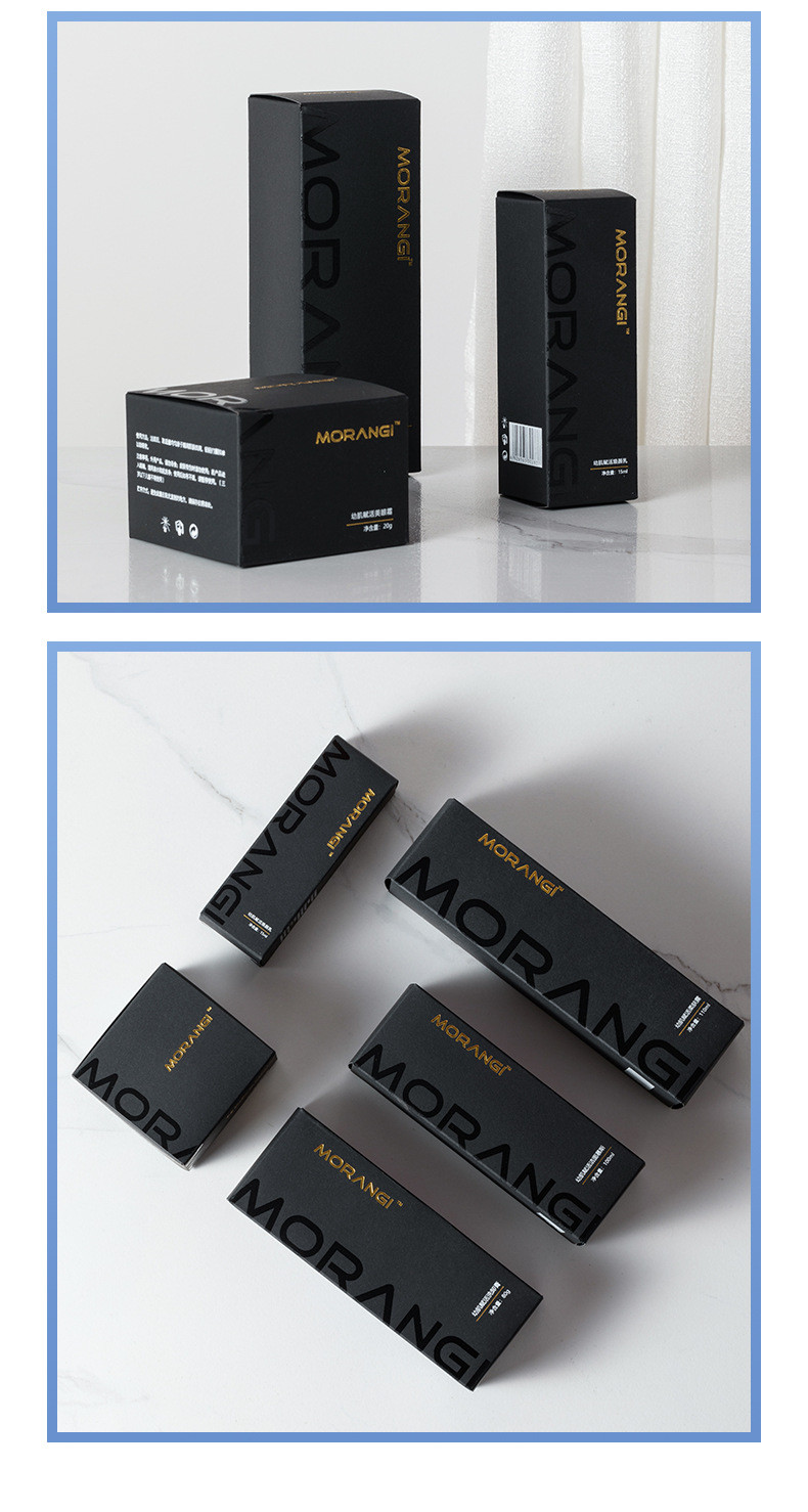 Personalized Perfume Essential Oil Packaging Boxes With Black Custom Design