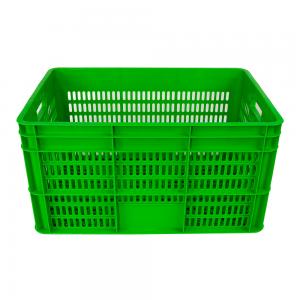 China Highly Durable Collapsible Chicken Cages Plastic Transport Crate for Poultry Farms wholesale