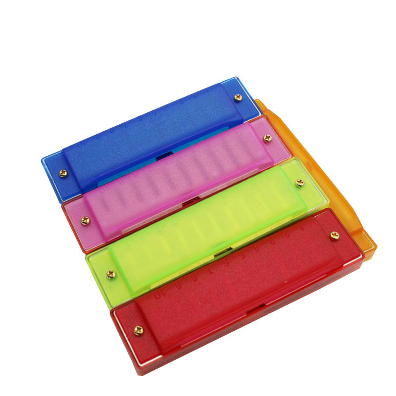 Plastic Ten Hole Harmonica Children Instruments Logo Customized