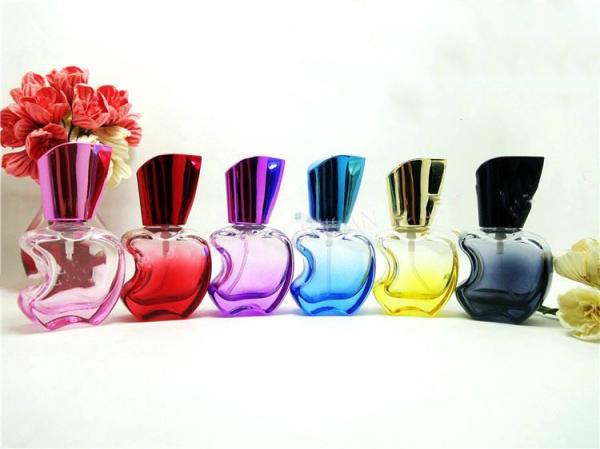 perfume glass bottle 100ml recycled glass bottles black blue red pink green cap