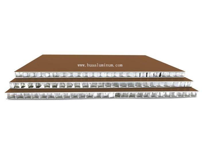 Brushed Heat Insulation Honeycomb Aluminium Panel Sandwich Structure