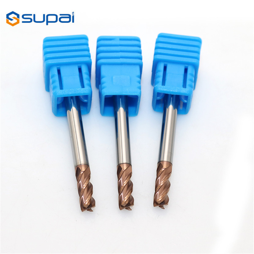 HRC 45-65 0.1mm Solid Carbide End Mill For Wood Aluminum Steel Stainless Steel