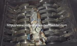 China High Strength Double Shaft Shredder For PET Bottles / Cardboard Core wholesale