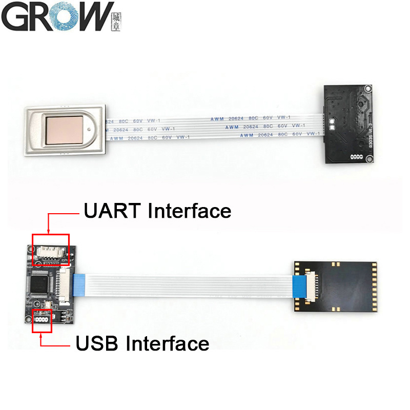 Grow R303 FPC1020 Capacitive Fingerprint Module with Free Sdk