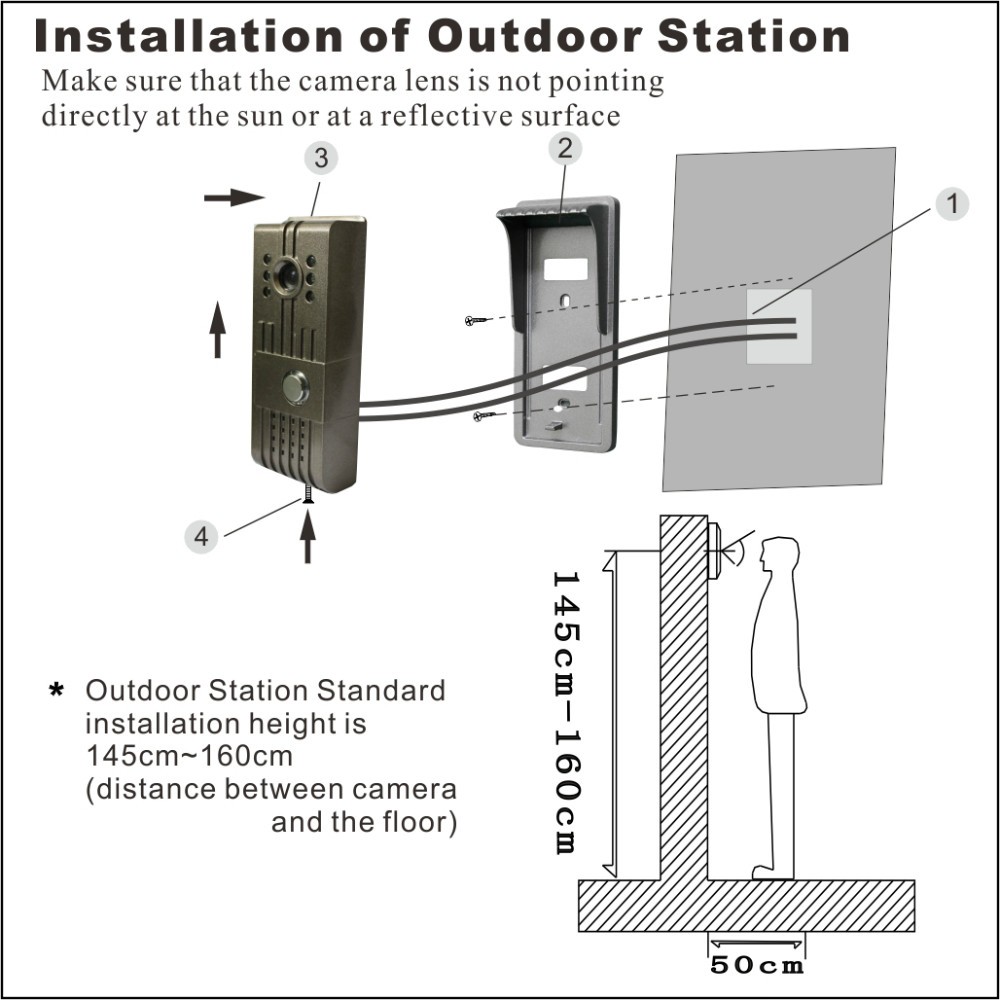 CK-70A@ Manufacturer 7 Inch Rfid ID Unlocking Video Door Phone Intercom System Smart Home Door phone
