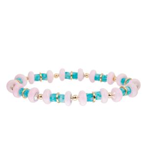 China Vinyl Polymer Clay Handmade Bracelet Disc Beads Colorful Bohemian Style for Women wholesale