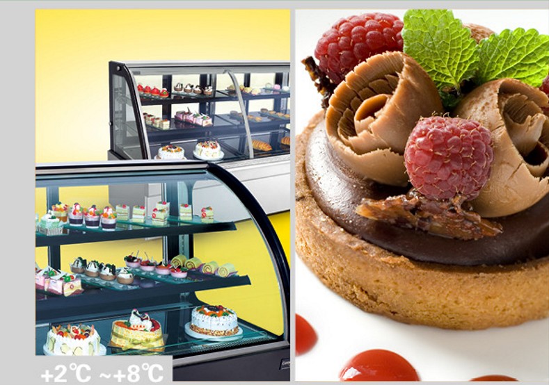Countertop Dual Back Access Display Case for Bakery with CE&ETL