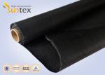 Black Fire Retardant Blanket Glass Fiber Roll Compenstor Cloth 1.2mm Thermal